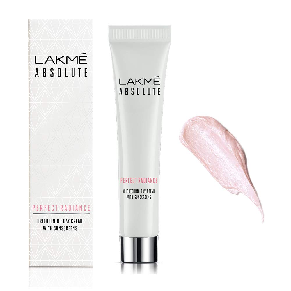 LAKME Осветляющий дневной крем Absolute Perfect Radiance (Кремовый цвет) с ниацинамидом и микрокристаллами 15г