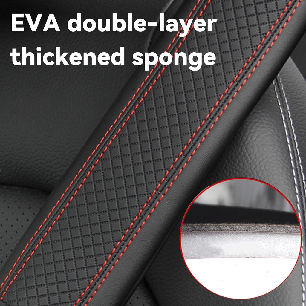 2PCS Car Seat Belt Cover, Soft Shoulder Strap Covers Harness Pads, Safety Leather Seatbelt Comfort Driving Cushion Protect Your Shoulder And Neck