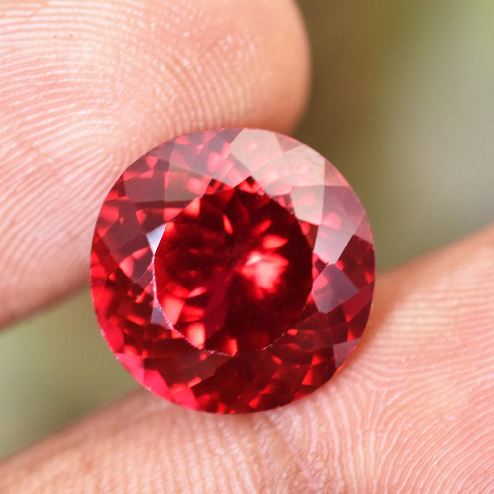 NATURAL Red Ruby 13.20 Ct Round Cut Loose Gemstone JULY Birthstone