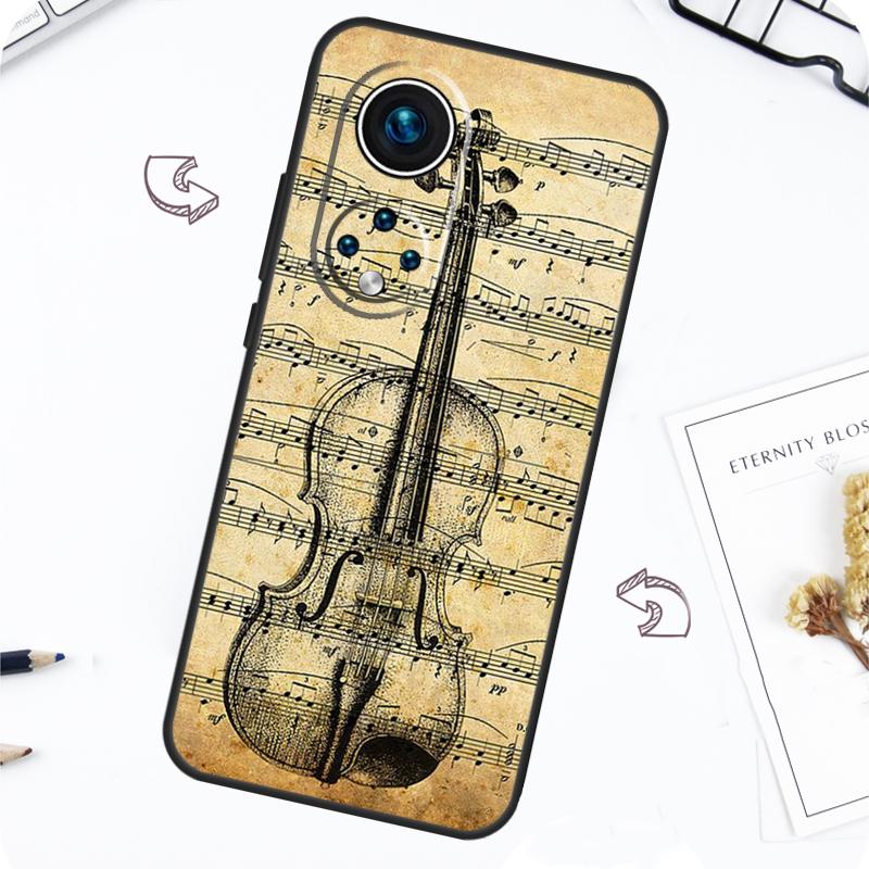 Крутой музыкальный чехол для скрипки для Honor Magic 5 6 7 Lite Honor 200 Pro X8b X9a X8a X8 X9 X9c X9b 50 70 90 Lite Чехол