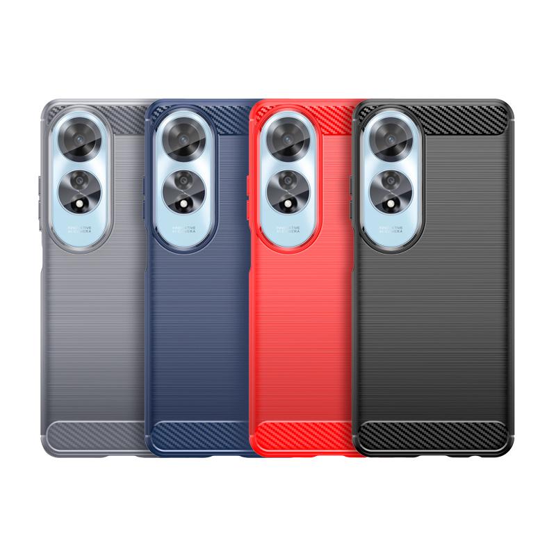 For OPPO A60 Case OPPO A60 Cover Luxury Silicone Bumper Brushed Full Shockproof TPU Protective Phone Back Cover For OPPO A60