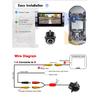 Smartour 4K AHD CVBS CCD Fisheye Lens Rear View Camera AHD 1080p Night Vision Backup Parking Waterproof For Reversing Monitor