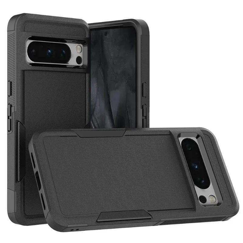Для Google Pixel 9A 9 Pro XL 8A 7A 6A 8 7 6 Pro 5G PC+TPU 2-в-1 прочный и долговечный усиленный противоударный чехол для телефона