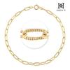 Gold N 14K Terra Clip Chain Bracelet