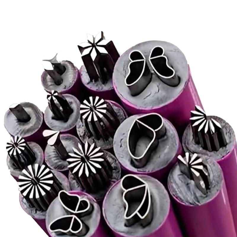 15Pcs Nail Art Stamp Pen Set,Flower Nail Stamp Pen,Nail Art Stamper Kit,Nail Art Tool With Different Patterns