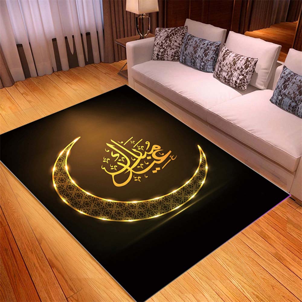 Исламские ковры с религиозными особенностями, 3D-печатный мультфильм, детский напольный коврик, прямоугольный коврик для спальни, коврики для йоги для взрослых, декоративная гостиная