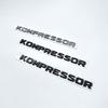 xnapd1 ABS Chrome Black Letters Kompressor Emblem Car Side Trunk Nameplate Badge Logo Stickers For CLK SLK SL CLS ML Series