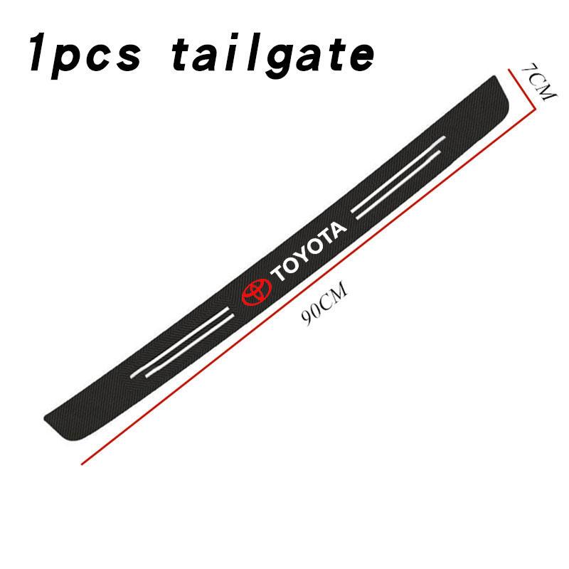 Car Door Sill Protector Scuff Plate Sticker Scratch Wear Guard for Toyota Corolla Yaris Rav4 CHR Hilux Land Cruiser Accessories