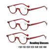 Women Men Retro Blue Light Blocking Eyewear New Stylish Half Frame Reading Glasses Fashion Round Ultralight Far Sight Eyeglasses
