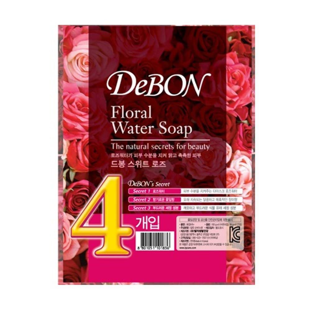 DEBON Мыло Сладкая Роза 100г*4