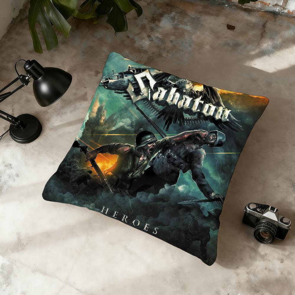 S-Sabaton-ES Band Наволочка для подушки Домашний Офис Удобный Скандинавская Простота Хит На молнии Наволочка