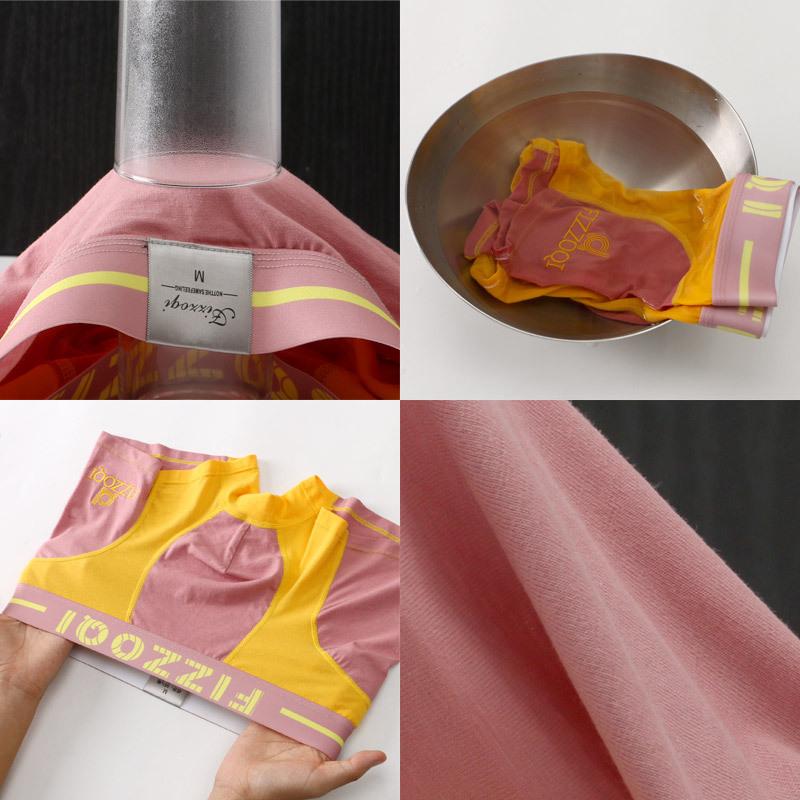 Мужское нижнее белье Хлопковые боксеры Мужские четырехсторонние трусы Мужские дышащие шорты