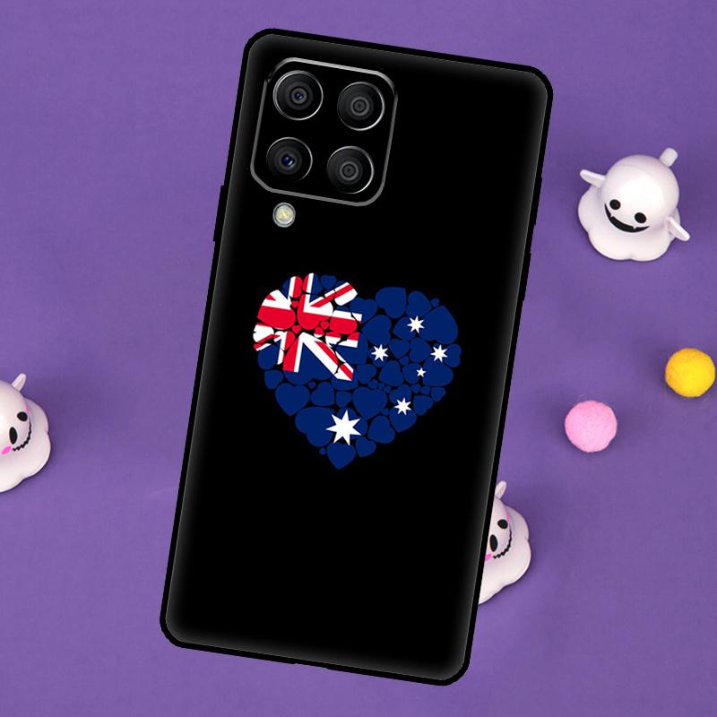 Australian Flag Cover For Samsung Galaxy M20 M30s M33 M13 M23 M53 M15 M55 M31 M51 M14 M34 M54 M32 M52 Case