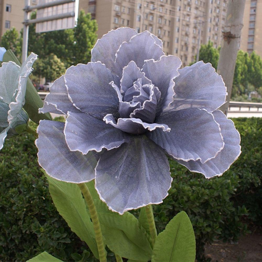 Трехмерный искусственный цветок роза шелковая пряжа фон стена новый большой искусственный цветок