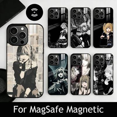 Чехол для телефона Миса Аманэ для iPhone 17, 16, 15, 14, 13, 12, 11 Plus, Pro Магнитный для Magsafe Беспроводной Зарядки