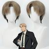Парик для косплея Человек-бензопила Аниме Парик Кисибэ Короткий Мужской Аниме Парик для косплея Черный Игровой Ролевая игра Синтетический парик с шапочкой для парика