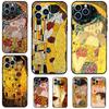 Чехол для телефона Gustav Klimt Kiss Art для iPhone 13 11 12 14 15 16 Pro Max 7 8 Plus XR XS Max X Силиконовый чехол