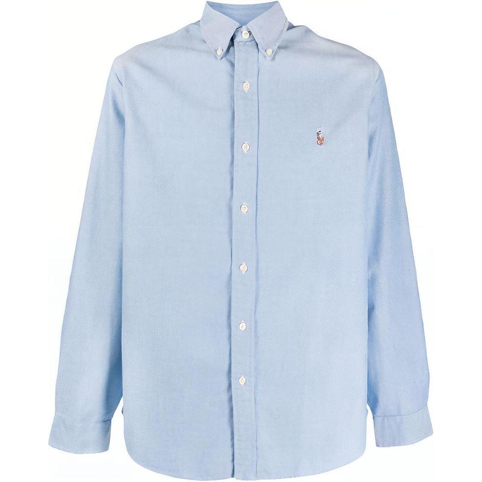 Polo Ralph Lauren Хлопковая рубашка с вышитым логотипом 710792041-002