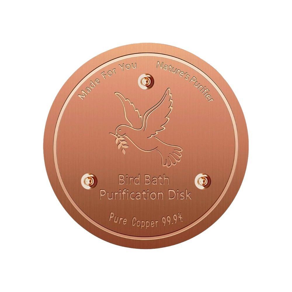 99.99% Pure Copper Bird Bath Copper Disk Bird Bath Water Purifier Tray All-Season
