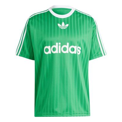adidas Футболка Adicolor зеленая/белая мужская уличная одежда IM9457