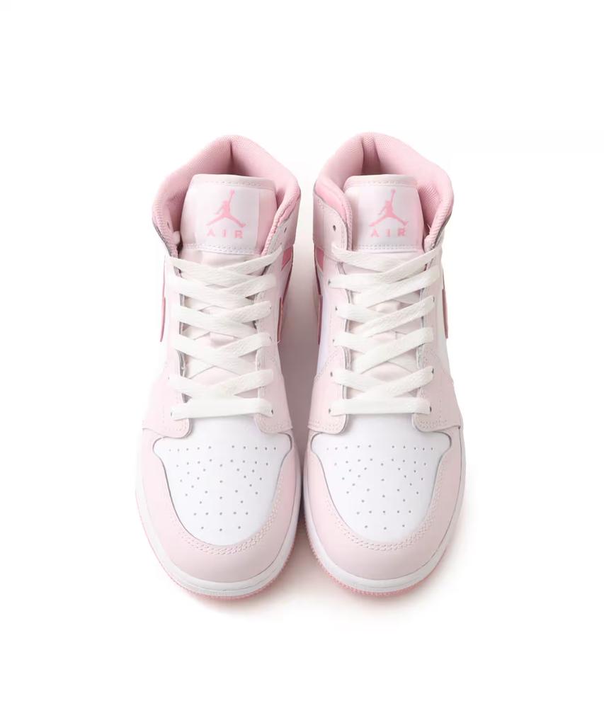 DQ8423-600 Nike GS Air Jordan 1 Mid Жемчужно-розовый Белый Средне-нежно-розовый