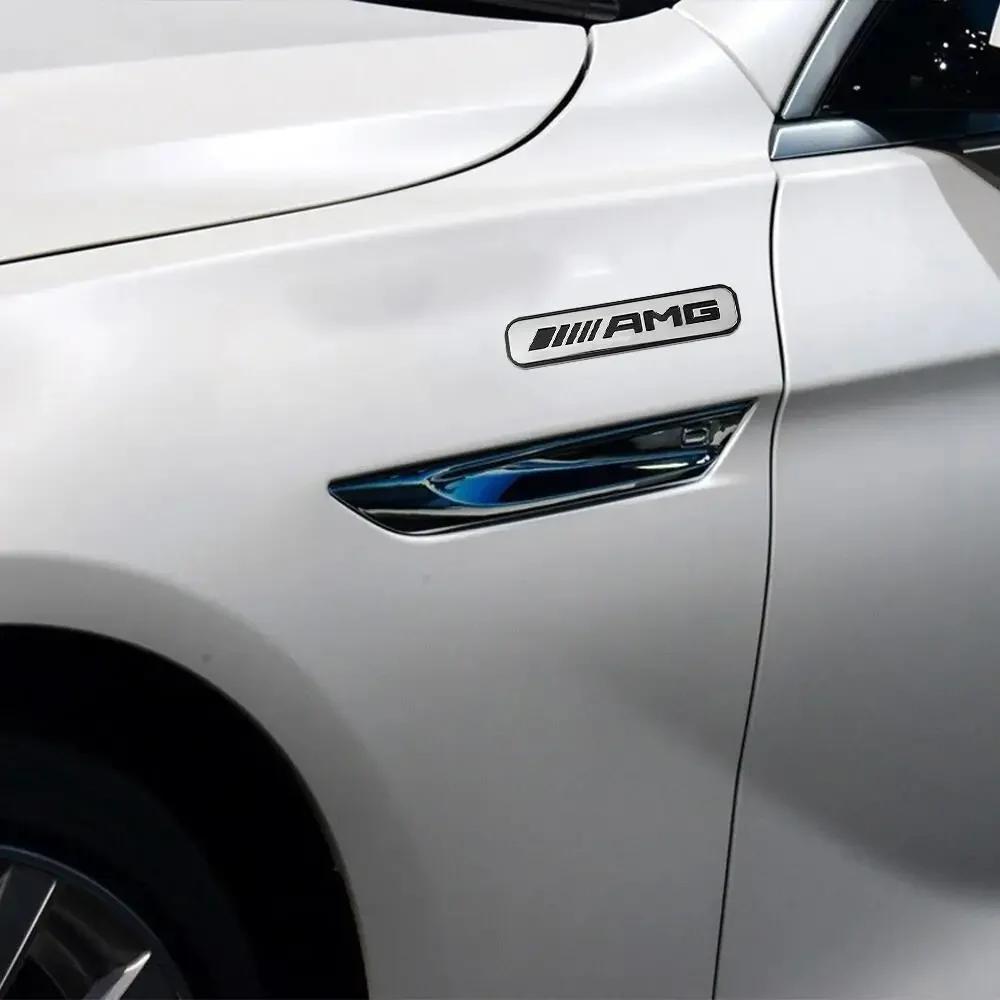1pcs ABS Car AMG Emblem Body Trunk Sticker Decoration Badge Accessorie for Mercedes Benz AMG E R S Class W176 W204 W212 W108RR1