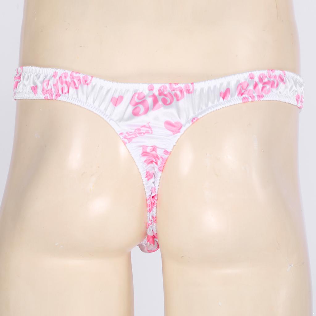 Сплошное нижнее белье Sissy Thong с низкой посадкой и рюшами, бикини, стринги, нижнее белье, трусики # M-XL