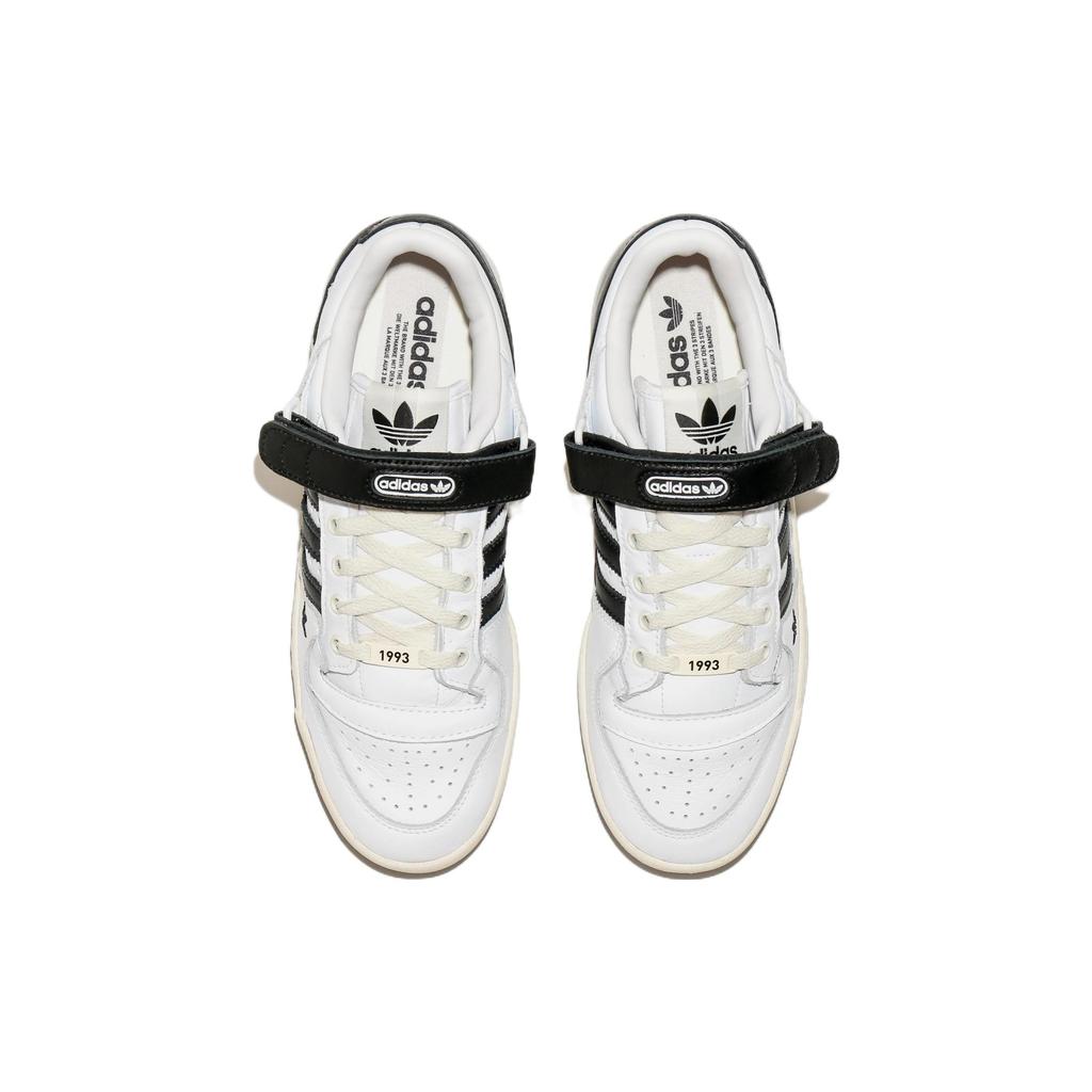 Shoe Palace x Adidas Originals FORUM Low Кожаные Низкие Кеды для Скейтборда Унисекс Белый Черный GV9024