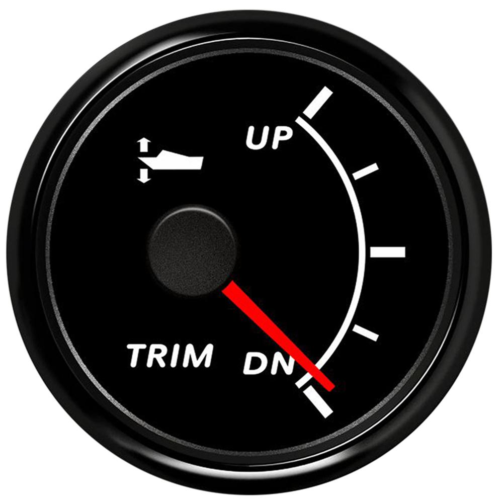 52mm Marine Trim Gauge Waterproof Trim Gauge UP-DN with Red Backlight for Auto Motor Parts Yacht 9-32V Car Accessories