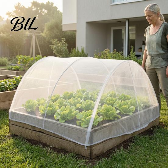 Heavy Duty Barrier Garden Netting for Raised Bed, Fine Mesh Net Bird, Insect Plant Cover & Pest, Vegetable Fruit Flower Plants Protection
