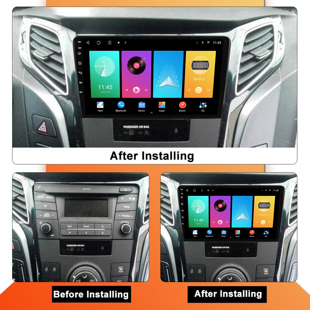 Автомобильное радио Android Auto Carplay для HYUNDAI I40 2012-2016, мультимедийный проигрыватель, головное устройство, стерео, GPS-навигация, BT, WIFI, 1+16 ГБ