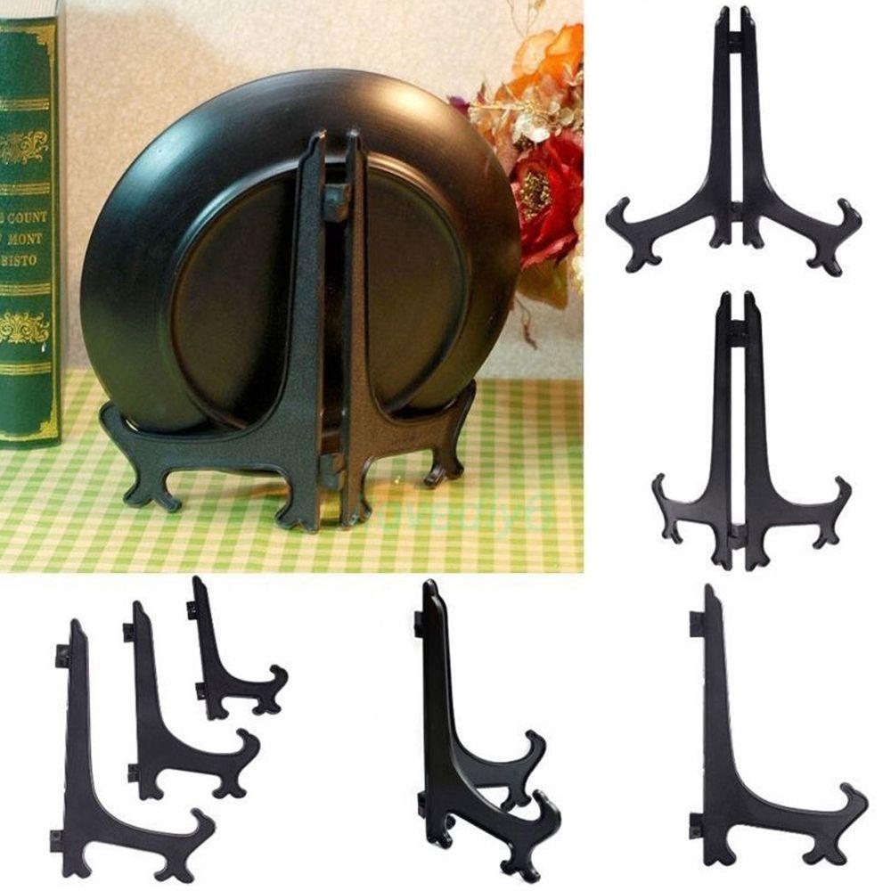5PCS Arts Picture Pedestal Plastic Storage Holders Dish Rack Photo Frame Display Stand Stander