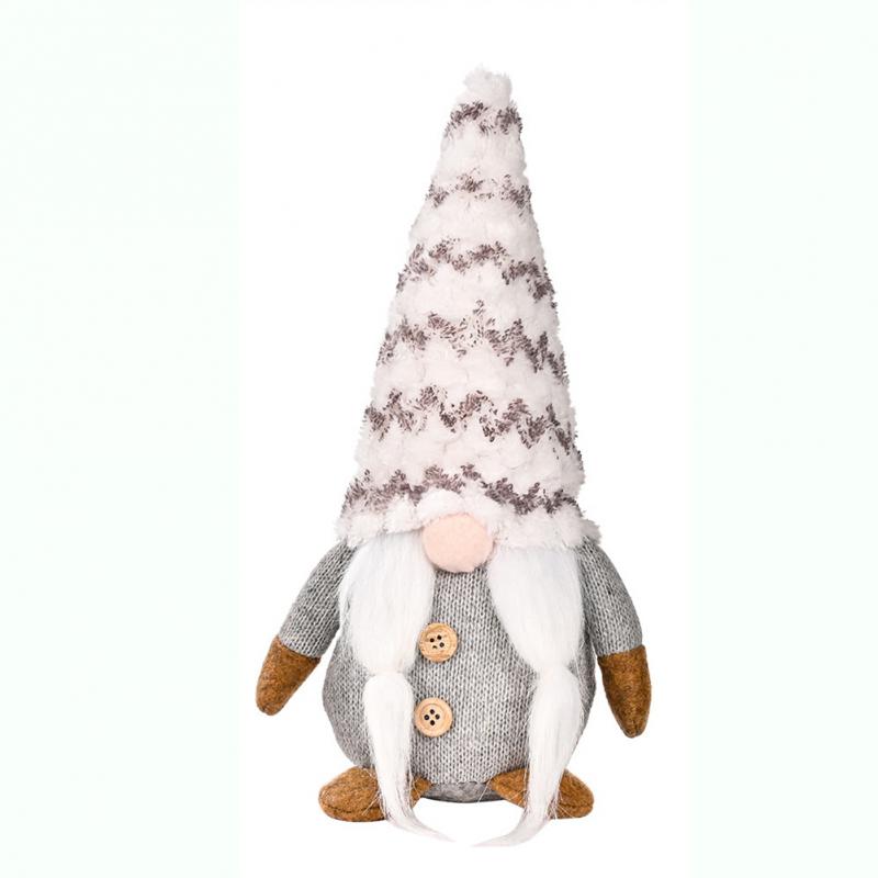 Рождественский кулон вязаный плюшевый гном кукла украшение рождественская елка настенное украшение праздничный домашний декор подарок сидячая игрушка