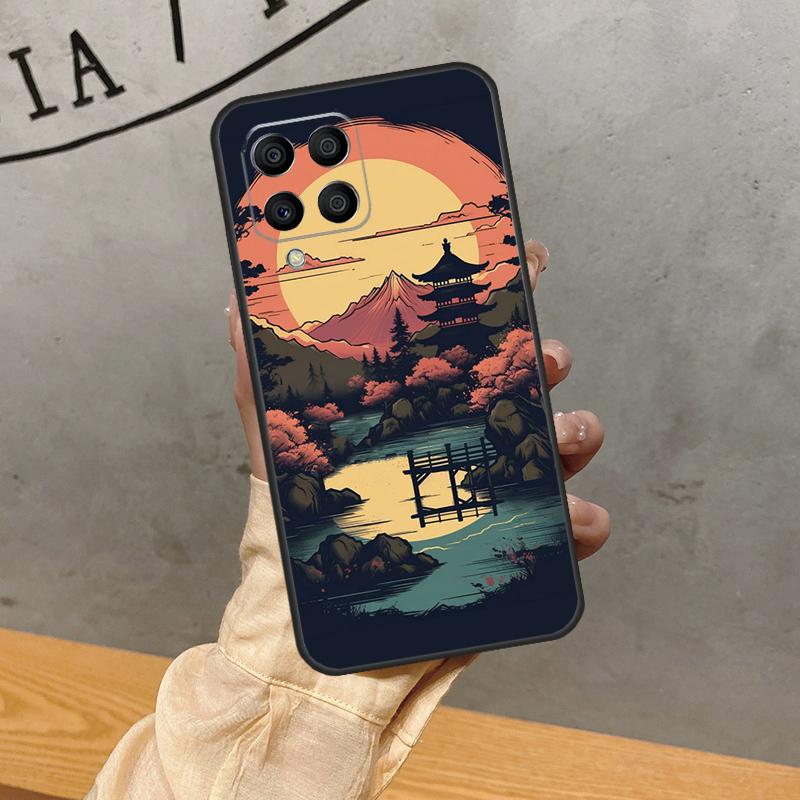 Чехол с пейзажами Японии для Samsung Galaxy M20 M55 M15 M12 M13 M14 M54 M23 M16 M11 M21 M31 M34 M52 M32 M36 M56
