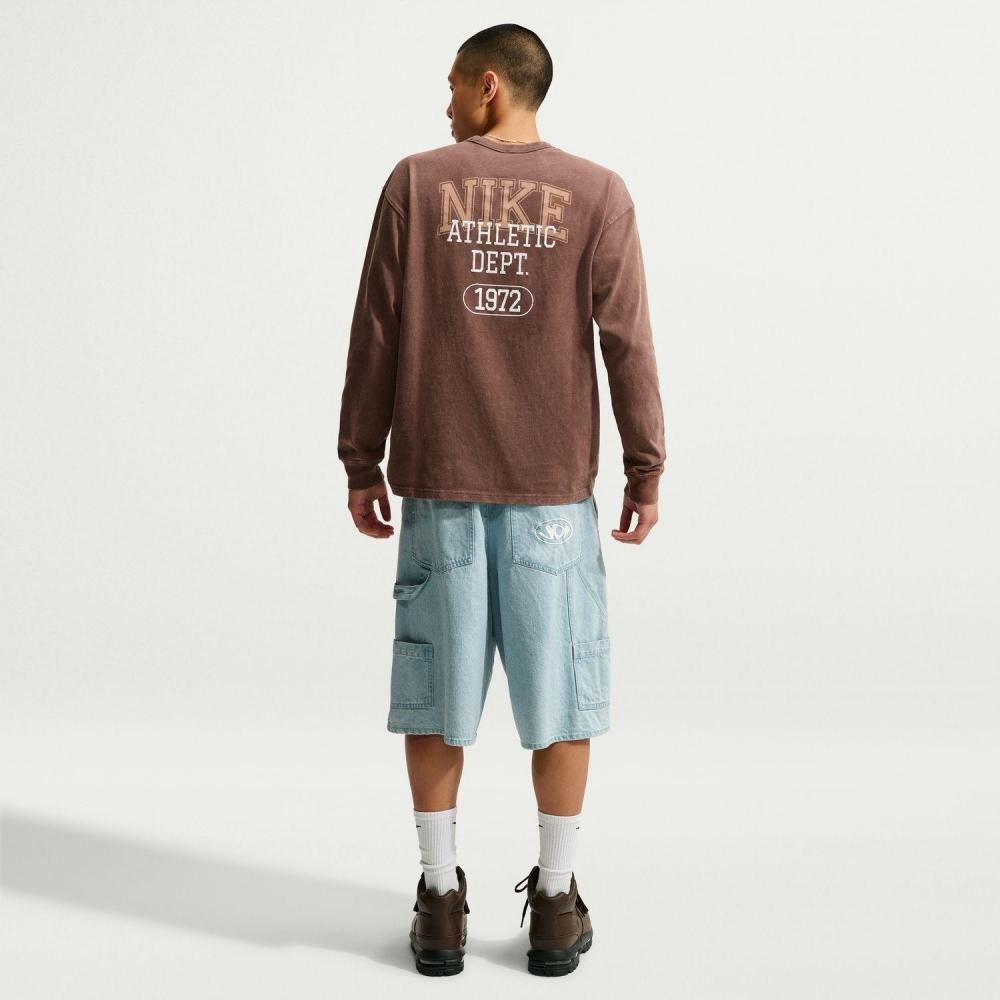 Nike Tkivy Винтажная Графическая Футболка с Длинным Рукавом Светлый Шоколад 216ltchoc Iz4061