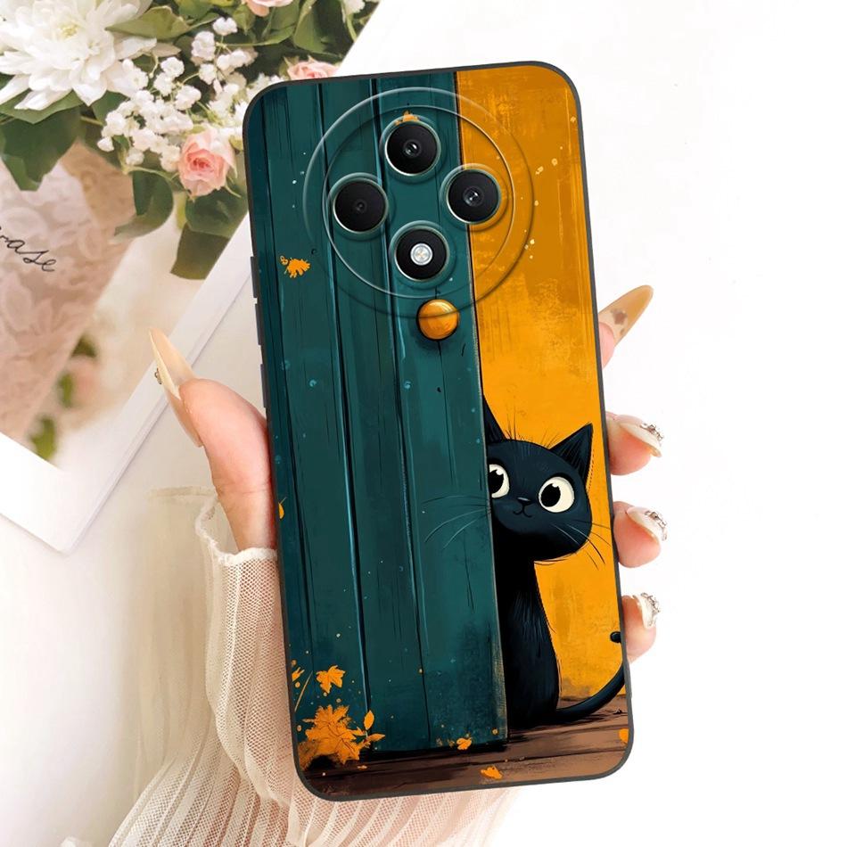 For OPPO Reno12 F 5G Reno 12 Pro 12F 12FS 12 5G Cute Cat Flower Butterfly Cartoon Phone Case Shockproof Soft Silicone Cases