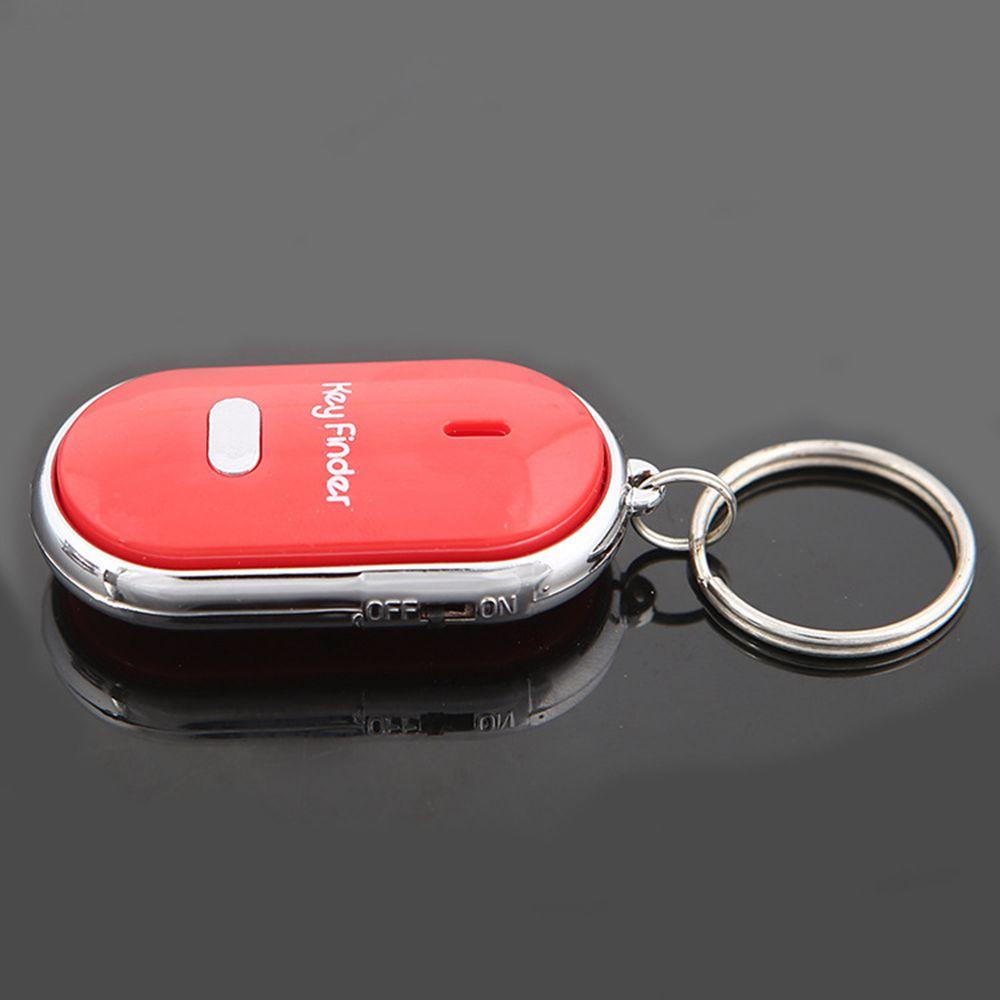 Smart Locator Whistle Anti-Lost Keychain Tracker LED Key Finder Sound Control