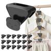 18PCS Space Triangles for Hangers, Clothes Hanger Organizer Bear Shaped Heavy Duty Cascading for Closet