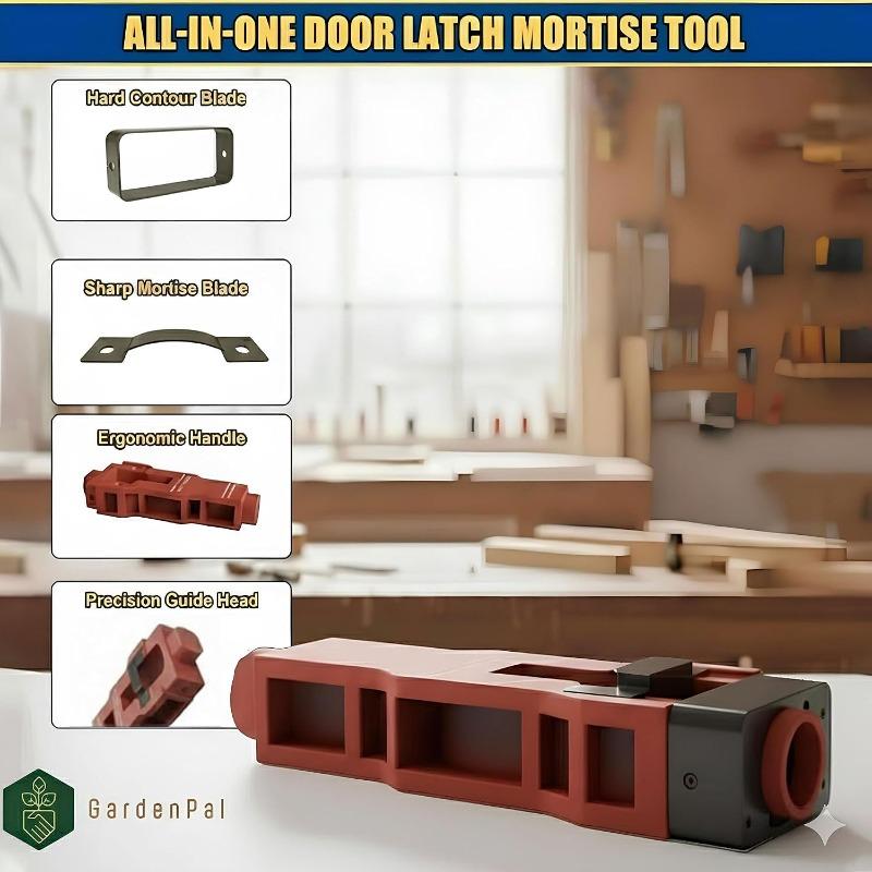 Door Latch Mortise Tool to Remove Material Quick to Install or Replace Door Latches for 1-3/4" or 1-3/8" Thick Doors