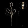 Sparkling Crystal Bud Branches Transparent Bead Christmas ornaments  Wedding Decor