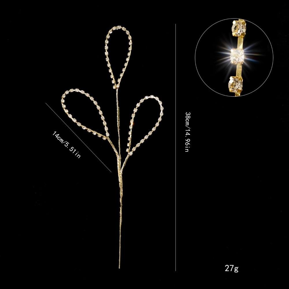 Sparkling Crystal Bud Branches Transparent Bead Christmas ornaments Wedding Decor