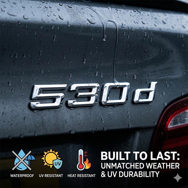 Gloss Black 520i 530i 540i 520d 530d 540d Rear Trunk Emblem Badge Sticker For BMW 5 Series G30 F10 Car Styling Accessories