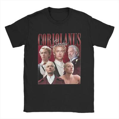 Мужская футболка Coriolanus Snow, одежда из чистого хлопка Tom Blyth, модная футболка с коротким рукавом и круглым вырезом, новое поступление футболок