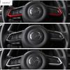 Аксессуары Lapetus Подходят для Mazda CX-9 CX9 2017 -  ABS Накладка на руль автомобиля, молдинг, отделка, 2 шт. / Цветной комплект