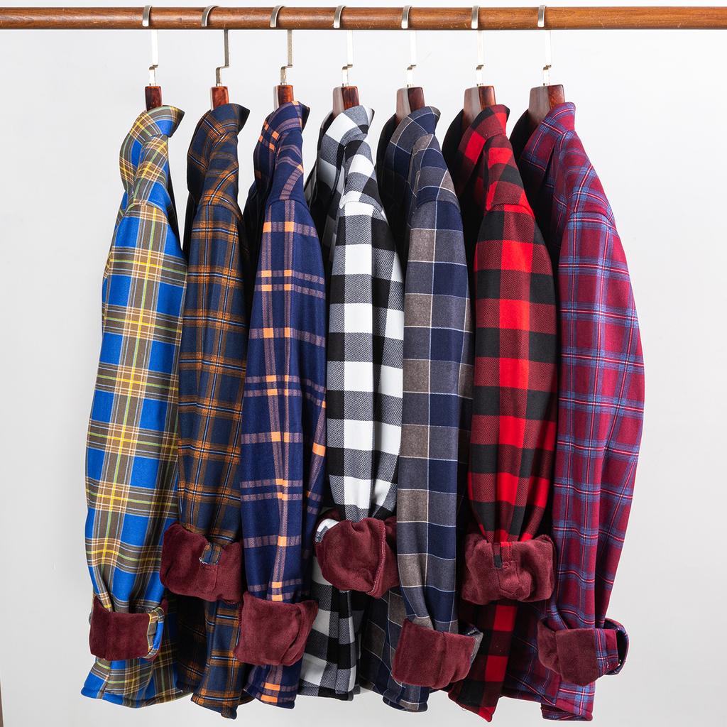 Мужские двухсторонние флисовые рубашки с длинным рукавом в клетку, более плотные, зимние, повседневные, теплые, трендовые, холодостойкие, удобные рубашки для мужчин