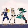 Anime My Hero Academia Acrylic Decorative Crafts Toy Midoriya Izuku Bakugo Katsuki Todoroki Shoto Collectible Figures Desktop Home Decoration