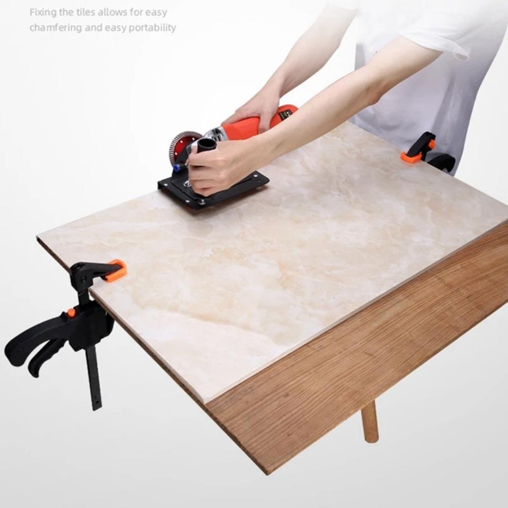 Боковая рукоятка 45° Подставка для снятия фаски с плитки Вспомогательная подставка для угловых шлифовальных машин Инструмент для снятия фаски