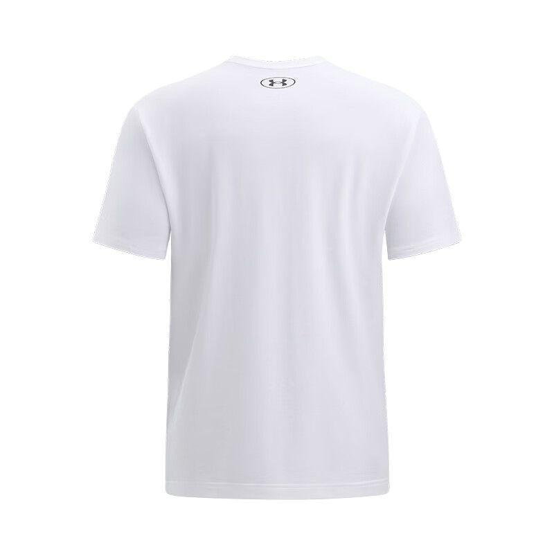 Under Armour Мужская футболка Johnson Series с принтом и принтом, эластичная, белая 1386891-100