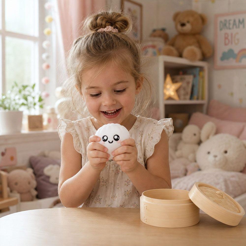 Multiple Gradient Colors Dumplings Blind Box Toy Luminous Baozi Fidget Button Toy Home Decoration