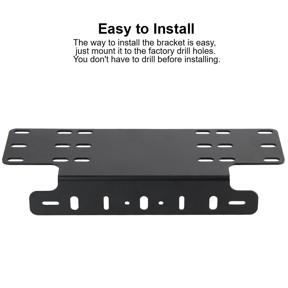 Держатель лампы для внедорожника Светодиодная рабочая световая панель Автомобильные кронштейны для номерных знаков Аксессуар Рамка кронштейна для крепления номерного знака на передний бампер автомобиля